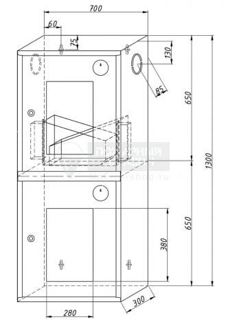 Шкаф пожарный 320 размеры